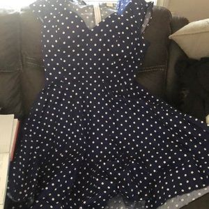 poka dot old school dress with red bow